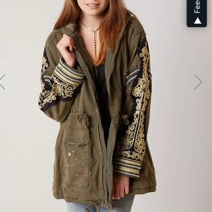 Free People Embellished military jacket. Size L